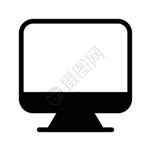 屏幕电视监视器桌面技术展示互联网电子黑色电脑插图背景图片