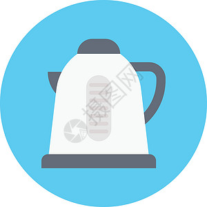 电煮锅茶壶电气用具早餐厨具塑料厨房饮料插图插画