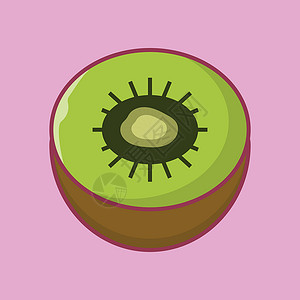 水果果水果食物卡通片白色绿色插图植物标识饮食背景图片