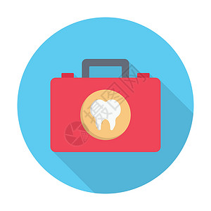 洁牙健齿包盒子安全药店成套医生牙齿帮助插图医院牙科插画