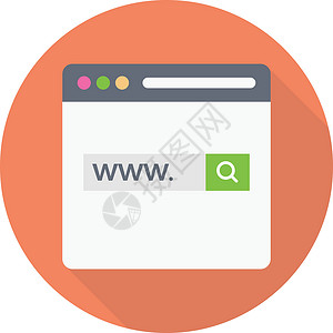 互联网插图全球网页白色商业网站窗户放大镜网络广告背景图片