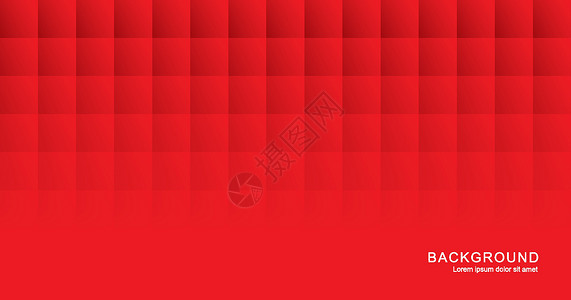 红色平方背景 用于封面 横幅 网站装饰马赛克装饰品插图灰色墙纸几何学网络正方形风格背景图片