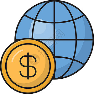 在线国际货币世界投资银行业插图交换商业预算互联网背景图片