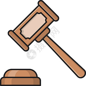 合法法律互联网律师插图判决书网络犯罪按钮古董锤子权威背景图片