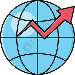 增加公司投资金融市场国际地球全球利润商业报告背景图片