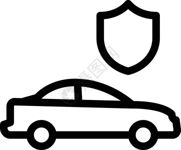 保险防御插图车辆技术保障汽车白色隐私安全商业背景图片