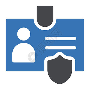 刷脸考勤安全办公室商业用户职员身份网络帐户成员照片徽章插画