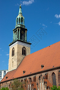 柏林的教会宗教建筑新教历史性旅行广场信仰地标背景图片