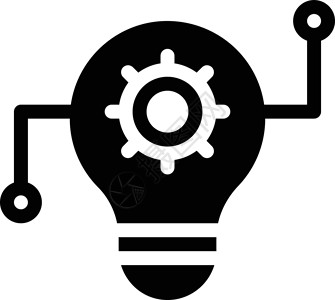 创造性齿轮思维技术发明力量插图活力灯泡创新商业背景图片