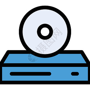 DVD播放机罗姆电脑数据蓝色圆圈技术圆形音乐阴影射线空白设计图片