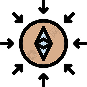 区块链标识货币硬币矿业市场金融密码商业平台插图背景图片