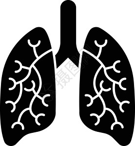 呼吸感染器官解剖学载体疾病白色肺部病毒性肺炎插图背景图片