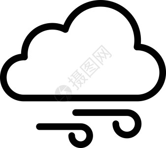 空气卡通片绘画气候微风大风插图白色风暴天气漫画背景图片