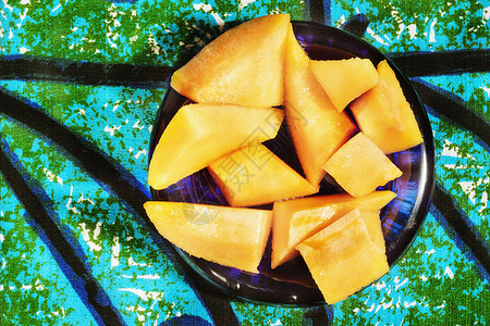 橙瓜水果背景图片