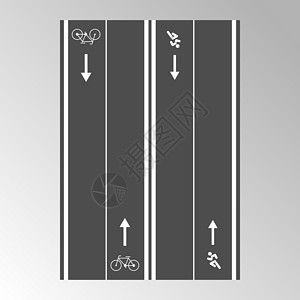 用运动方向运行和赛车的铺放路径Name 移动方向高清图片