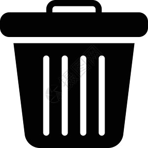 垃圾桶家务垃圾箱回收物品按钮篮子网络家庭插图器具背景图片