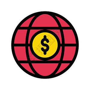 世界交换圆圈插图国际浏览器货币经济银行业全球商业背景图片