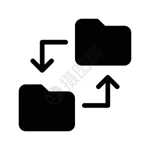 文件网络插图数据白色交换同步电脑下载商业技术背景图片