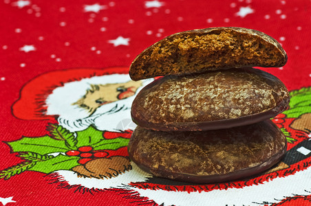 Lebkuchen 莱布库琴烘烤饼干蛋糕巧克力庆典小吃坚果香气肉桂季节背景图片