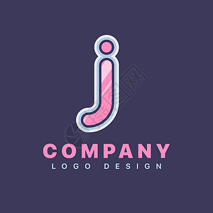字母 J 标志设计模板背景图片