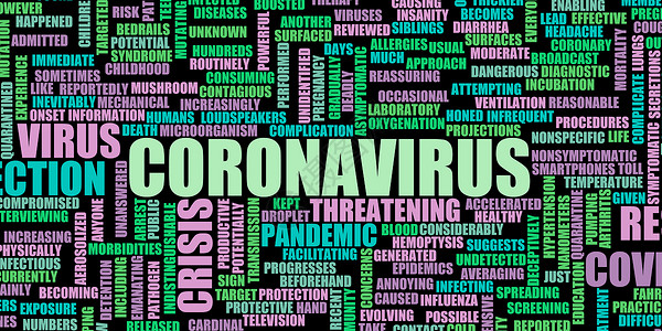 科罗纳病毒黑色传染性数据疾病绿色横幅背景图片
