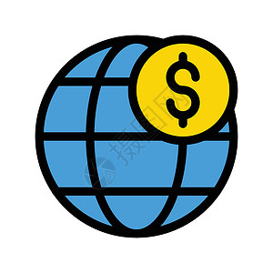 在线银行业销售艺术世界交换投资互联网插图货币经济背景图片