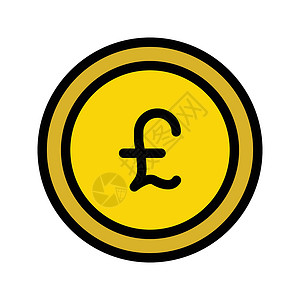 英镑背景币货币艺术现金商业硬币令牌创造力银行业标签市场网站插画