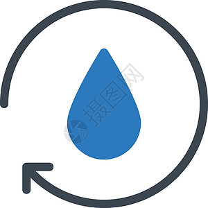 水生态液体环境黑色斑点白色插图水滴保健雨滴背景图片