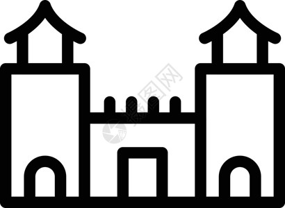 纪念碑历史插图皇家城堡王国黑色艺术建筑学童话堡垒背景图片