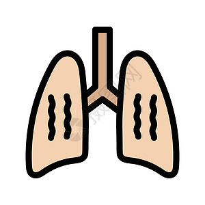 气息肺炎症状解剖学药品哮喘关心状况疾病癌症插图背景图片