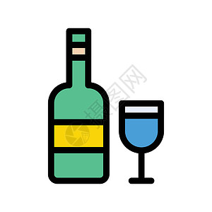 饮果汁派对补品液体插画家酒吧啤酒白色杯子玻璃背景图片