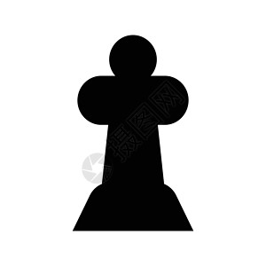 规划主教挑战力量国王领导白色典当棋子插图骑士背景图片