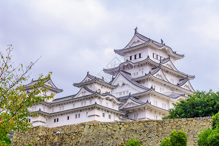 封建日本冰木吉城堡吸引力遗产旅游旅行观光防御建筑学建筑地标公园背景