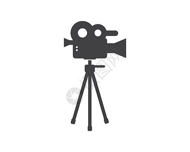 工业摄影电影 电影录制者标志 工业电影的图像矢量插图图标i制作人麦克风生产木板幻灯片记录行动摄影记板导演插画