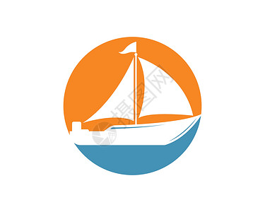 帆船logo夏天船舶高清图片