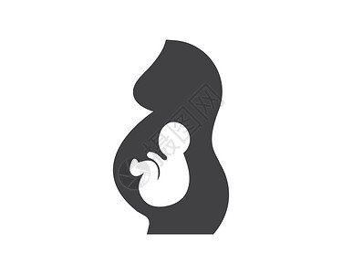 婴儿头美女孕妇矢量 ico妈妈母性女性叶子医院生活母亲插图妻子女士设计图片