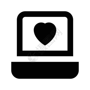 膝上型服务社会情人孤独互联网电脑红色技术笔记本背景图片
