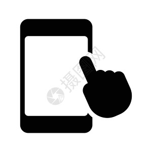 触碰网络电话互联网界面技术指针手指电脑插图老鼠背景图片