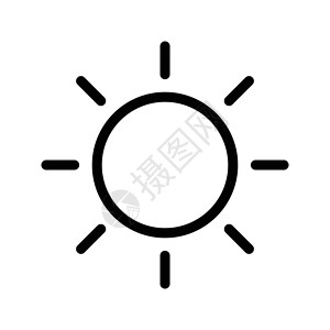 夏季夏天插图天气阳光插画家气候网络圆形背景图片