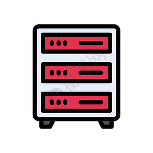 服务器磁盘硬件备份按钮网站贮存单元主机数据插画家背景图片