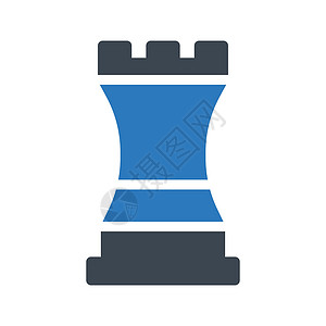 战略典当运动插图力量领导者竞赛国王城堡棋子白色背景图片