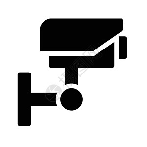 安保摄像头相机视频警卫安全监视视台隐私监视器手表黑色背景图片