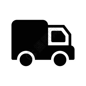 卡车插图货物服务货车送货速度船运网站运输商业背景图片