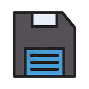 软磁盘电脑芯片贮存记忆电子插图记录光盘磁盘办公室背景图片