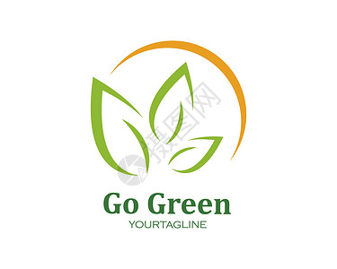 go gree 的绿叶生态自然元素矢量图标环境全球场地地球太阳生长叶子臭氧植物活力插画