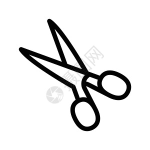 切理发师理发黑色剪切工具头发木工夹子刀具裁缝背景图片