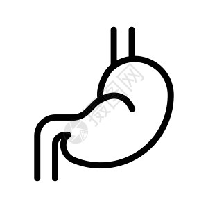 肠胃疾病诊所插图解剖学白色身体生理病学卡通片医疗生物学背景图片