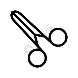 切发型图标沙龙医疗夹子标识理发剪刀优惠券手术背景图片