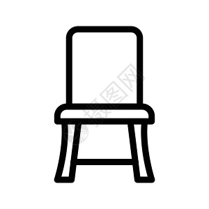 内部的插图办公室黑色程式化桌子扶手椅家具木头座位工作背景图片