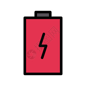 功电力量电池燃料技术界面活力插图充电器黑色收费背景图片